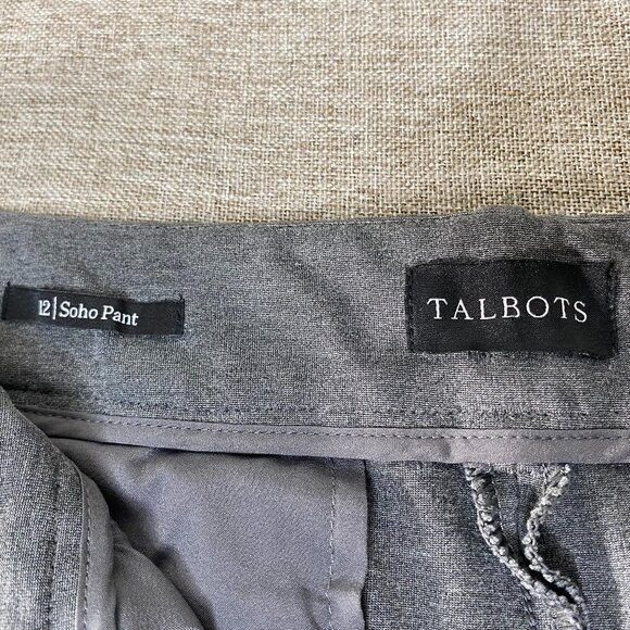 Talbots Soho Dress Pants Women's 12 Gray Business Office Rayon Blend - Picture 5 of 14